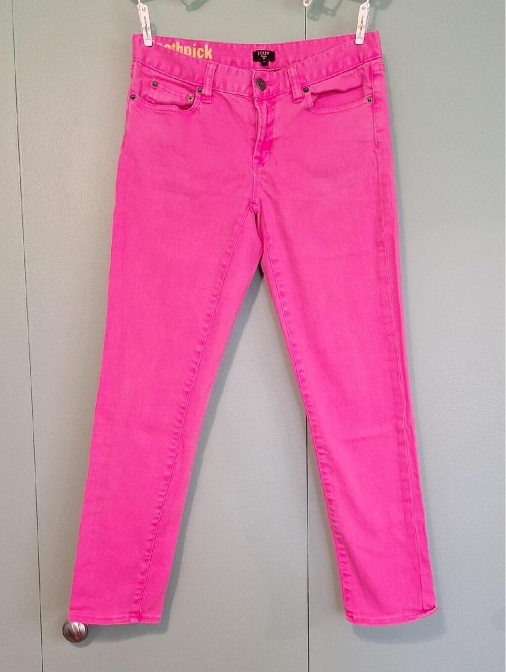 J. Crew Pink Toothpick Jean Size 27